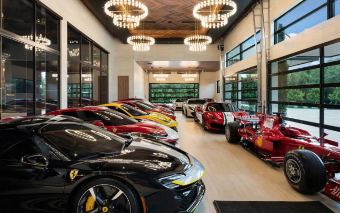 Inside a $55 Million Ferrari-Inspired Mega Mansion in Florida with a 20-Car Showroom