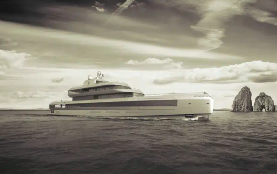 Giorgio Armani-designed superyacht makes dazzling debut with satin gold interior and luxe features