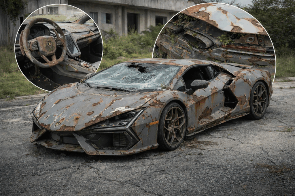 What an $800,000 Abandoned Lamborghini Revuelto