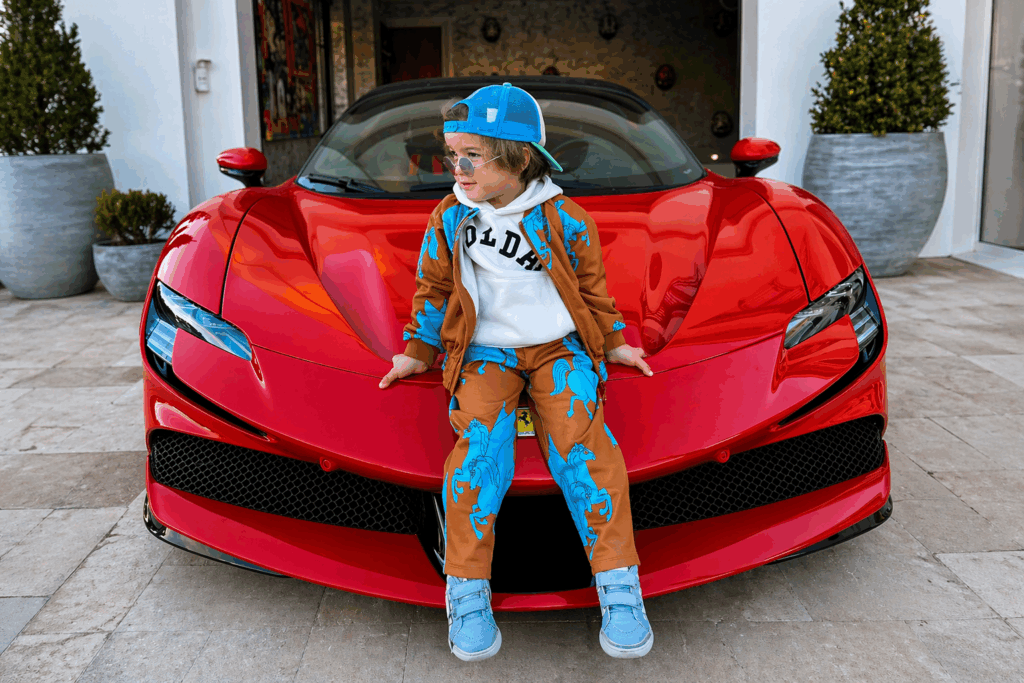 3-Year-Old Child Seen Driving Ferrari SF90 Stradale Viral Video Sparks Safety Debate
