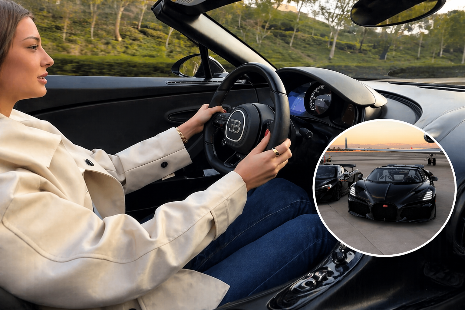 Young American Girl Pushes Bugatti Mistral to the Limit A Sound That Thrills Car Lovers