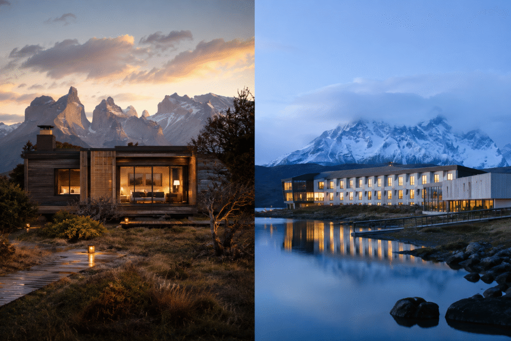 Awasi vs Explora Patagonia luxury lodge
