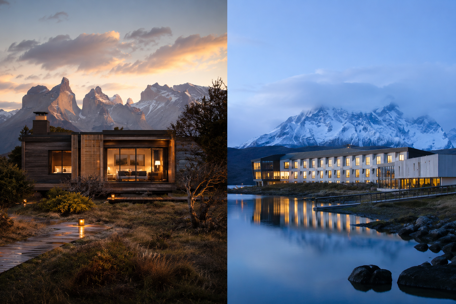 Awasi vs Explora Patagonia luxury lodge