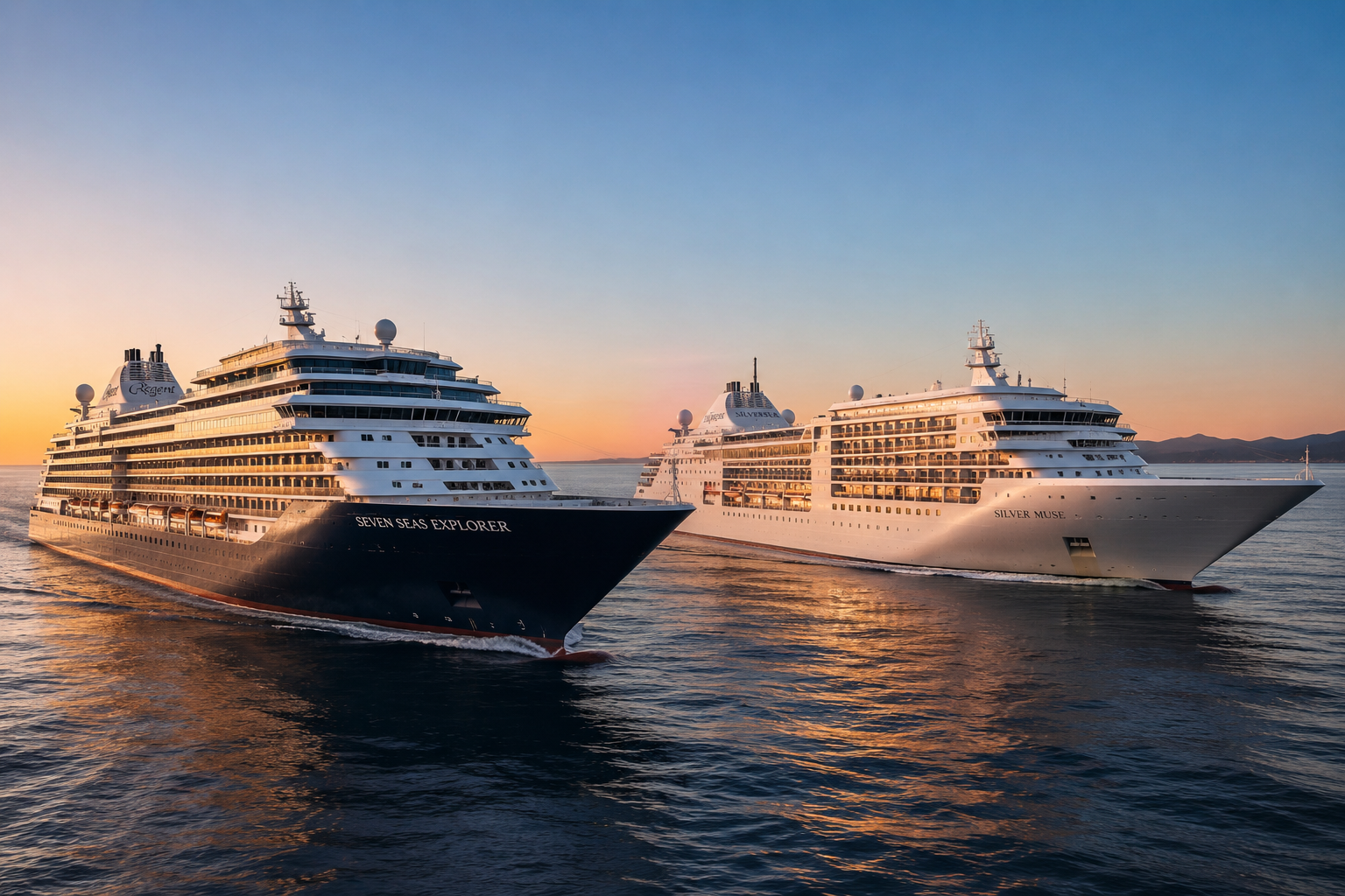 Regent Seven Seas vs Silversea luxury cruise