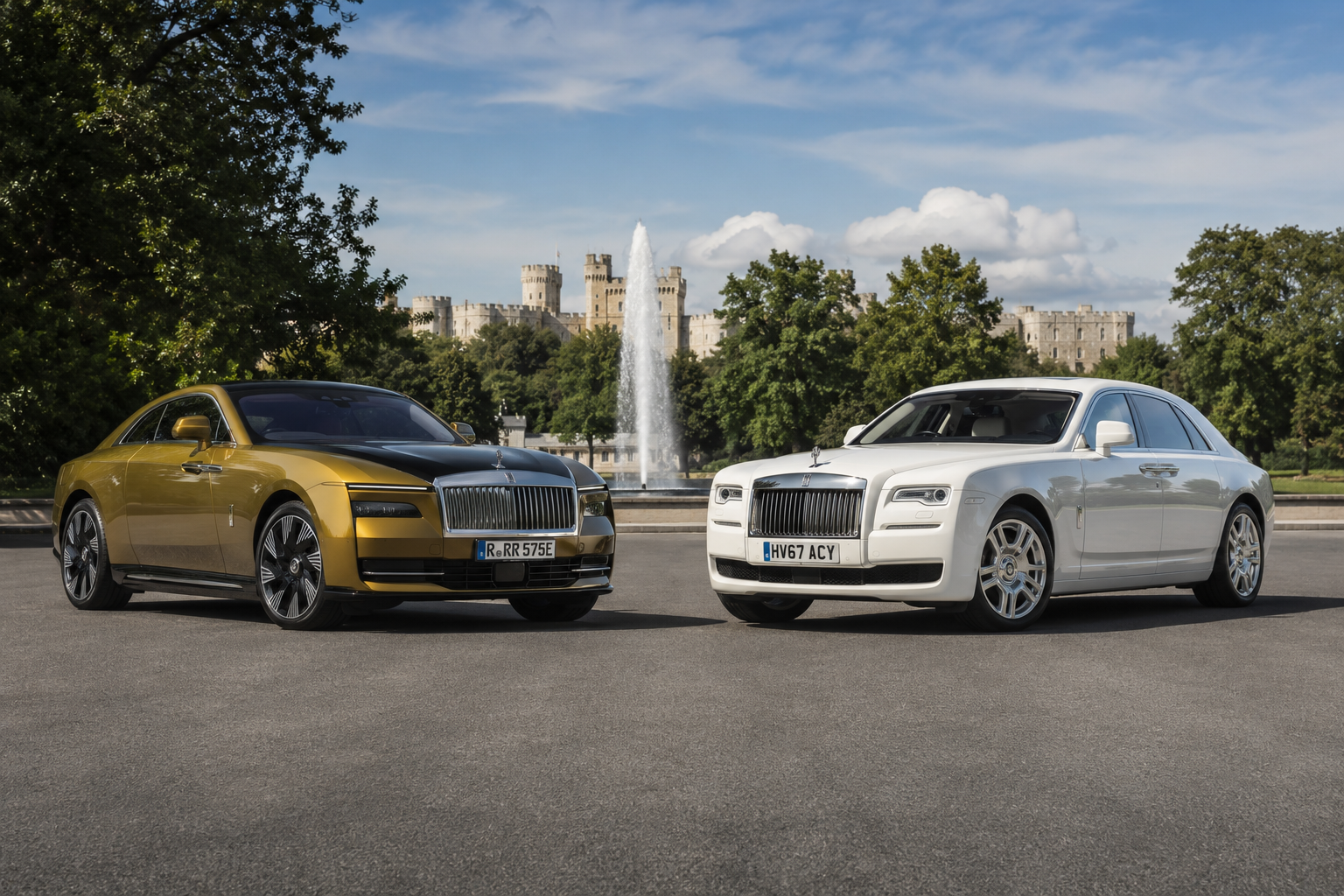 Rolls-Royce Spectre vs Ghost electric
