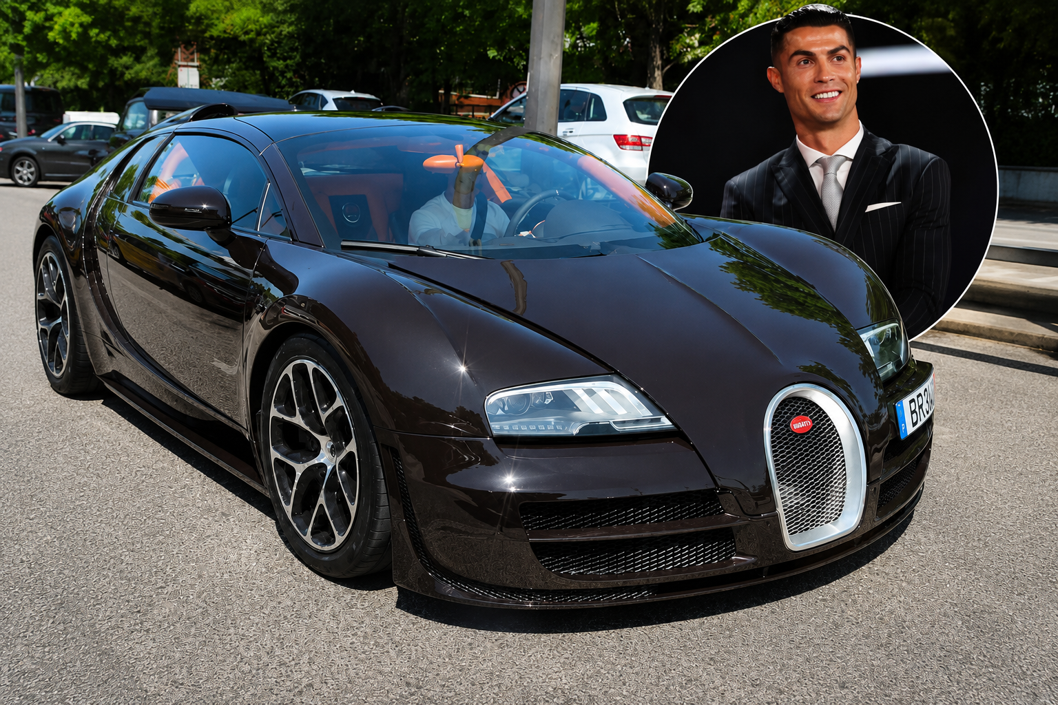 Cristiano Ronaldo Bugatti Veyron Spotted Driving Through Lisbon In His Cristiano Ronaldo Bugatti Veyron Spotted Driving Through Lisbon In His
