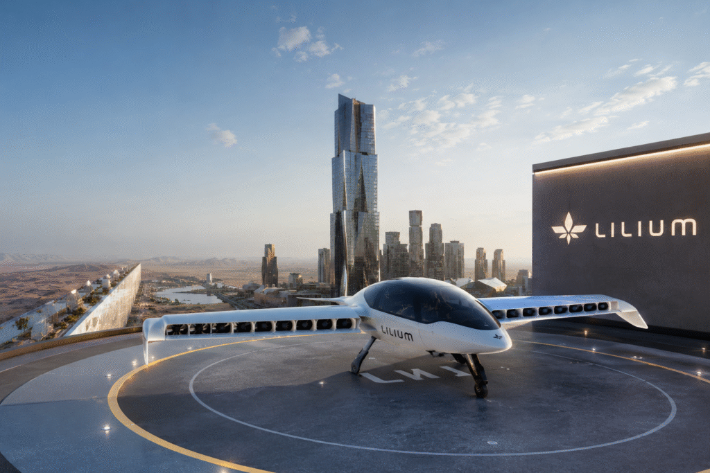 NEOM Saudi Arabia Lilium jets flying taxi 2026