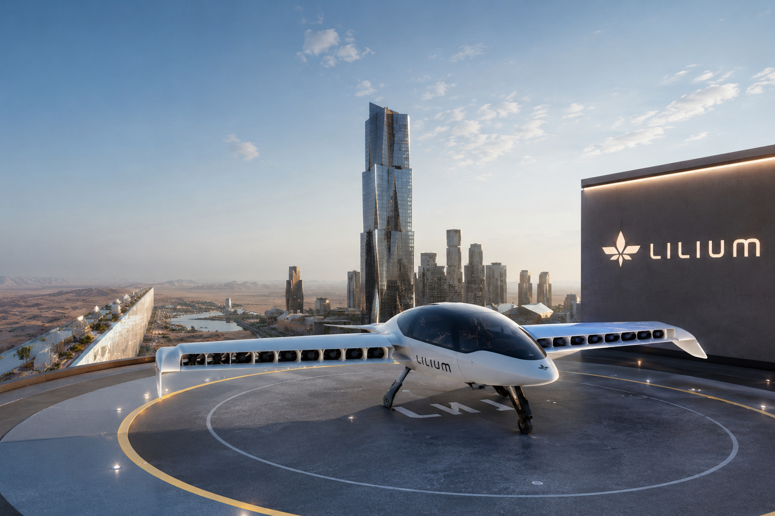 NEOM Saudi Arabia Lilium jets flying taxi 2026