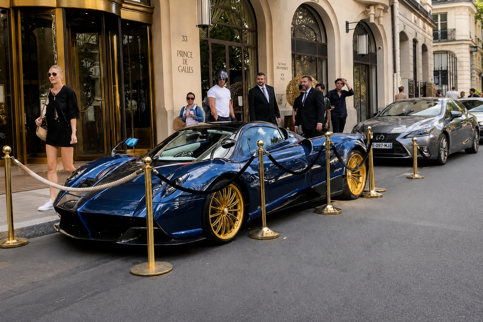 Pagani Huayra Roadster Spotted in Paris