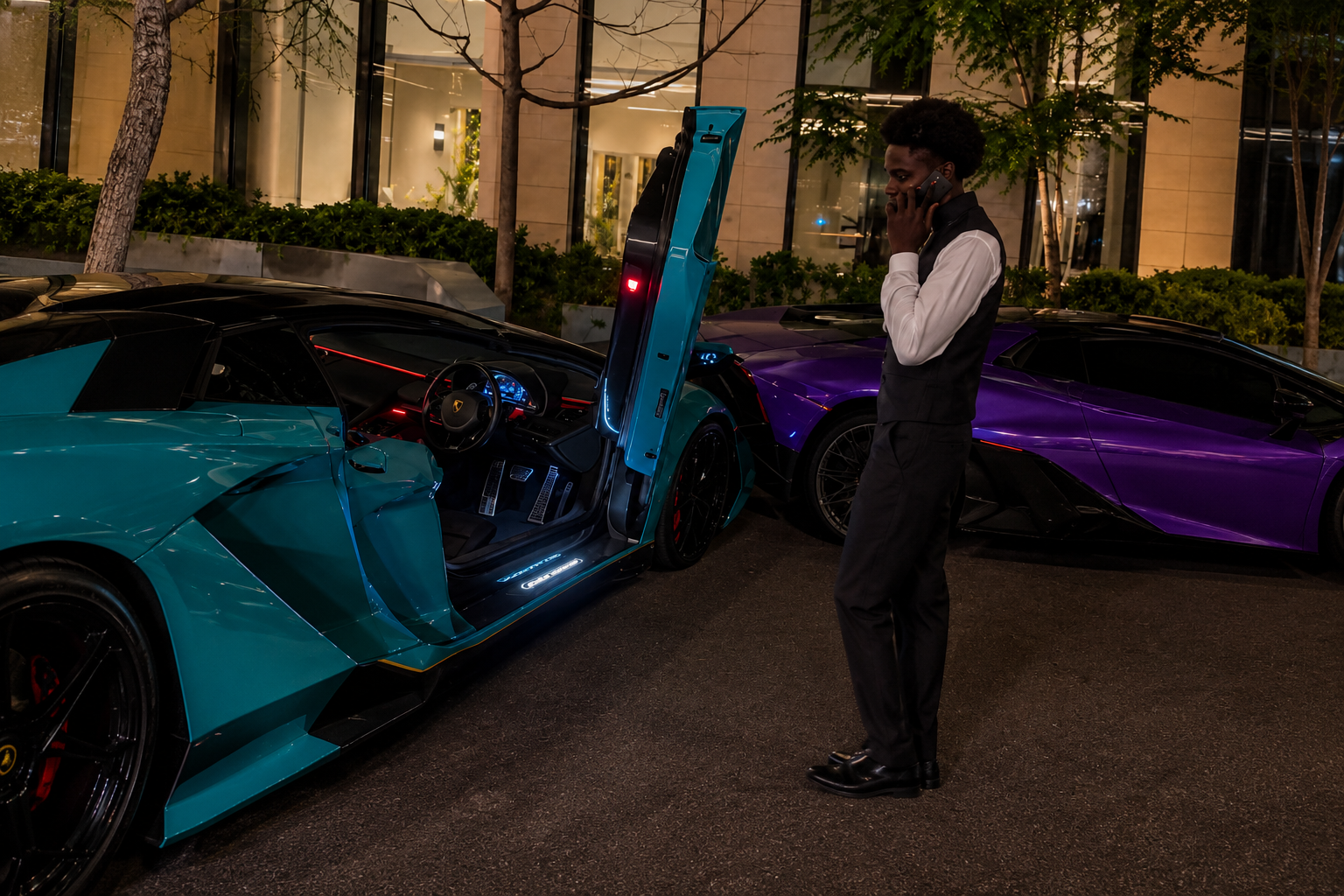 Valet Driver Crashes Lamborghinis Valued at $2 Million in Australia