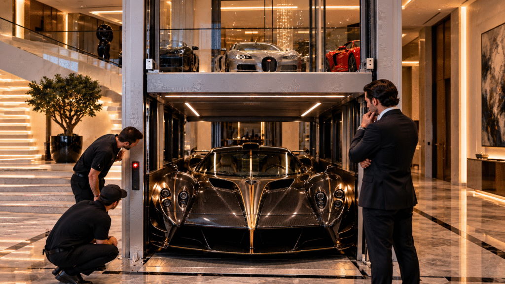 Your Supercar is Too Wide to Fit Inside the Car Lift