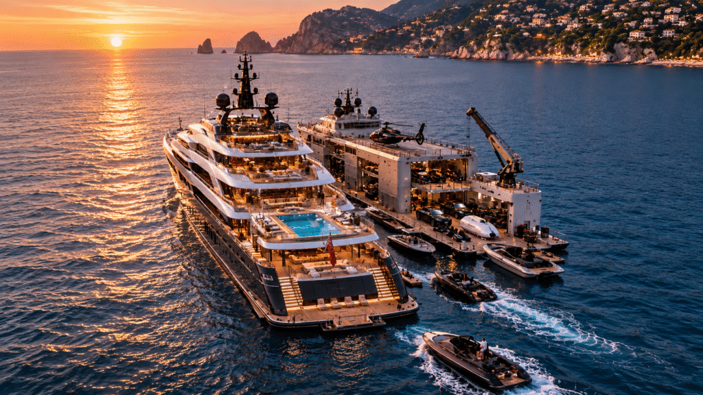 Your Yacht Needs a Support Yacht for All the Extras