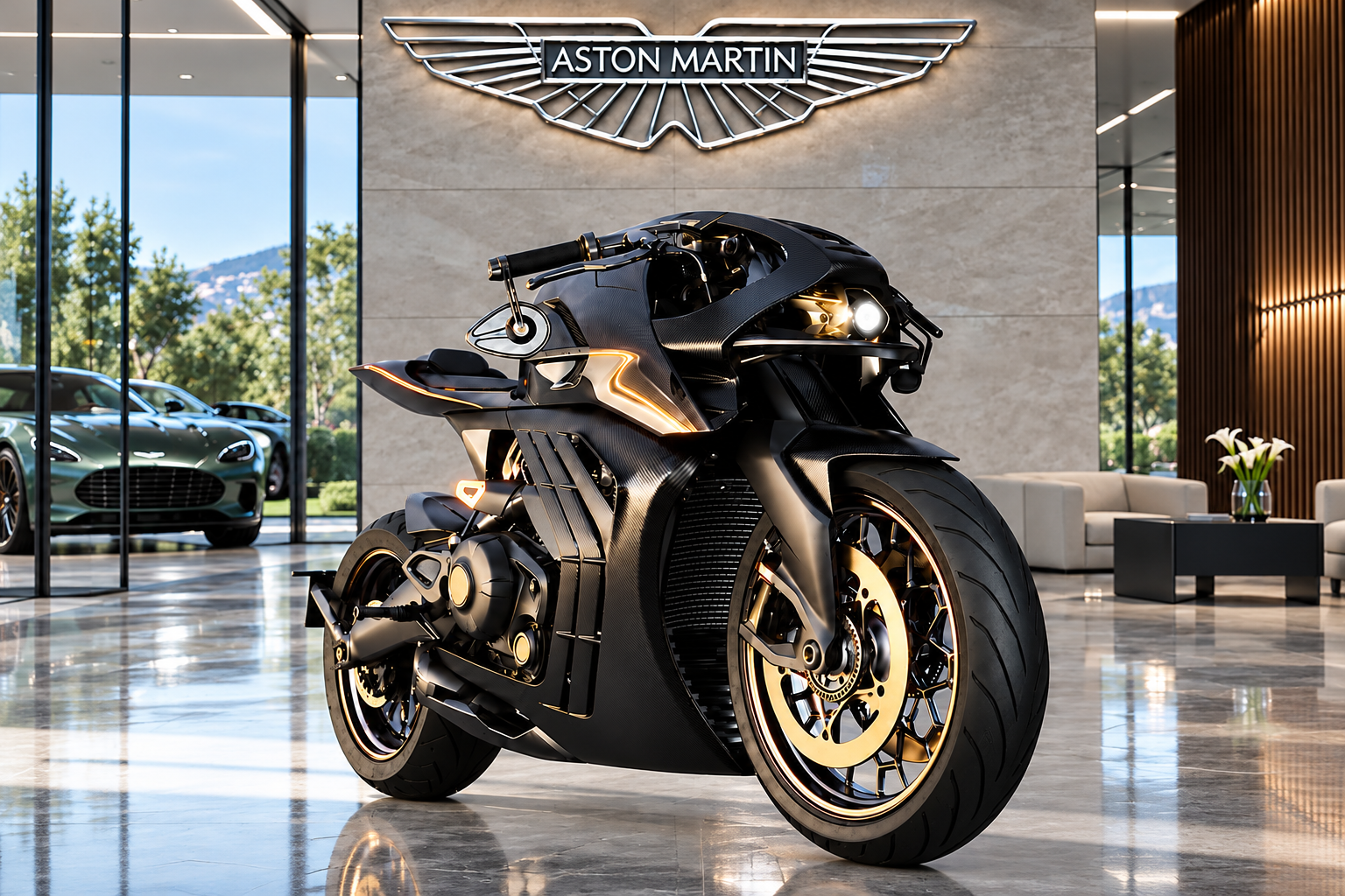 Aston Martin Concept Motorcycle Showroom
