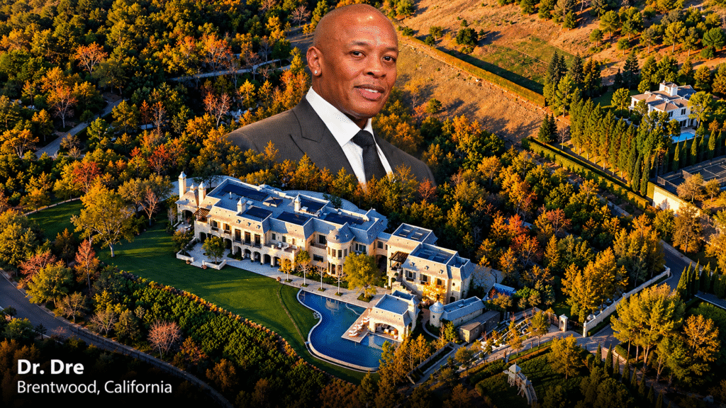 Dr. Dre’s Brentwood Estate Aerial View