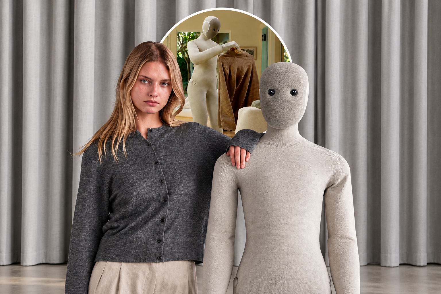 Fashion and Fabric in a Modern Showroom