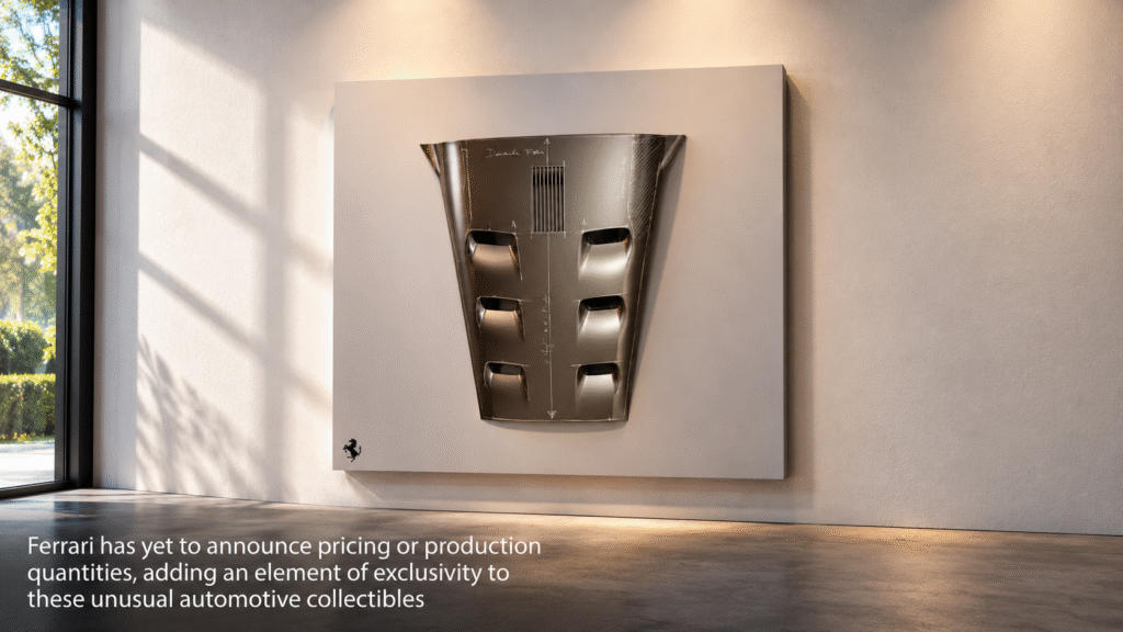 Ferrari Hood Design in Sunlit Gallery