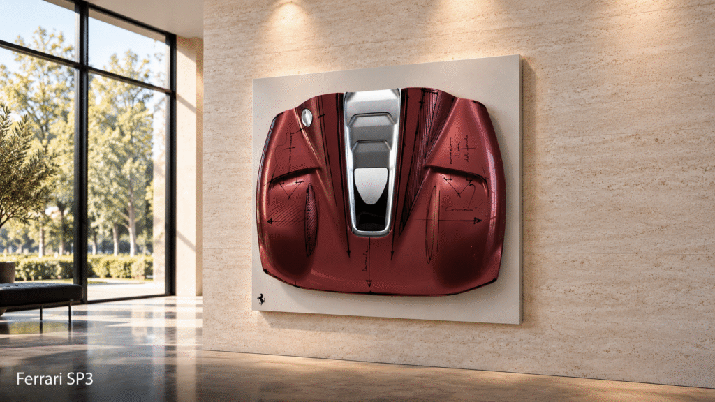 Ferrari SP3 Sculptural Gallery Display