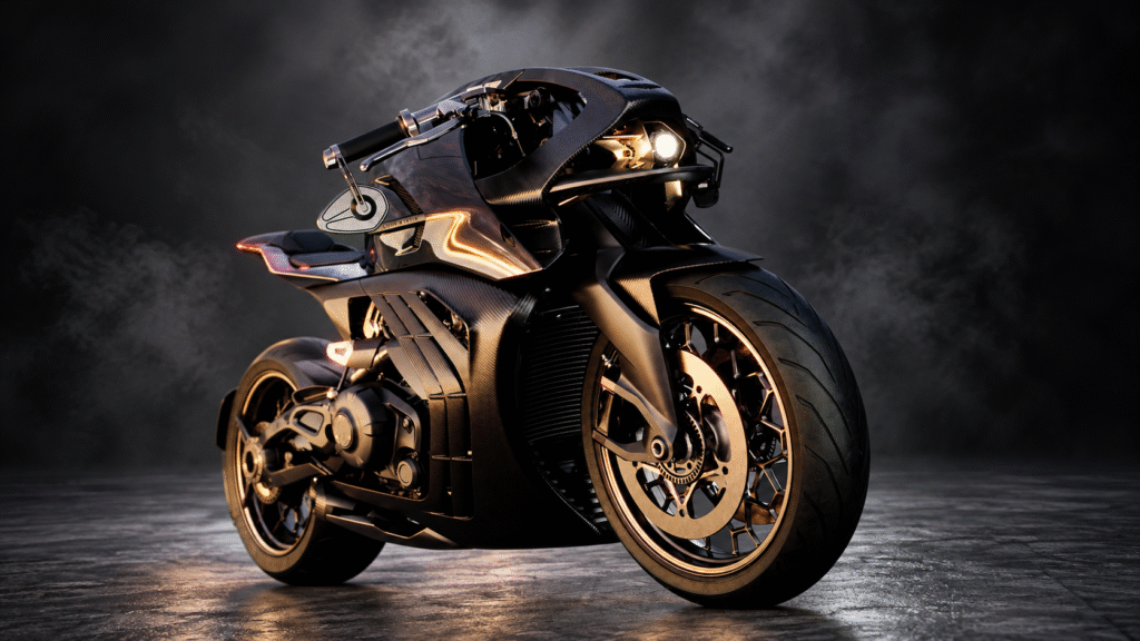 Futuristic Aston Martin Concept Motorcycle