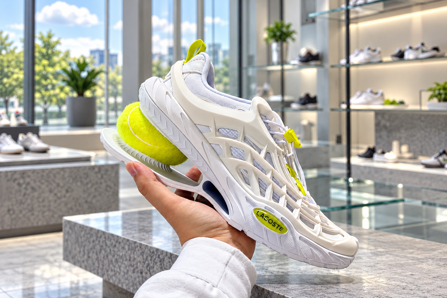 Futuristic Lacoste Sneaker Showcase