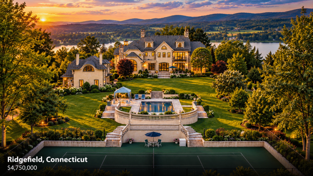Golden-Hour Ridgefield Estate