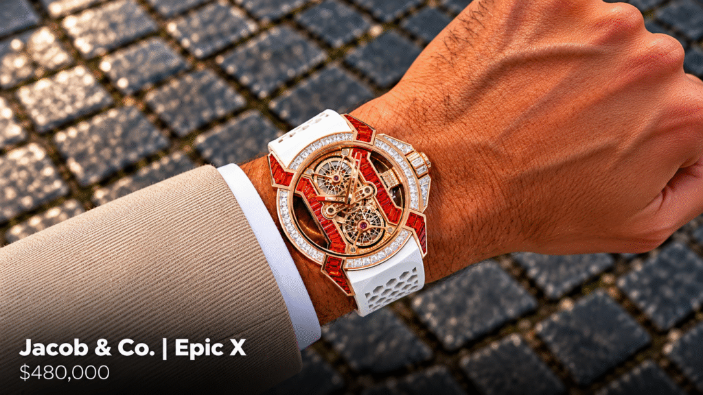 Jacob & Co. Epic X on Cobblestones