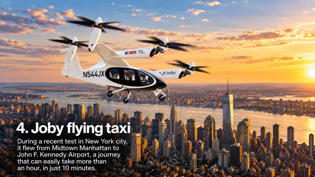 Joby Flying Taxi Over Manhattan