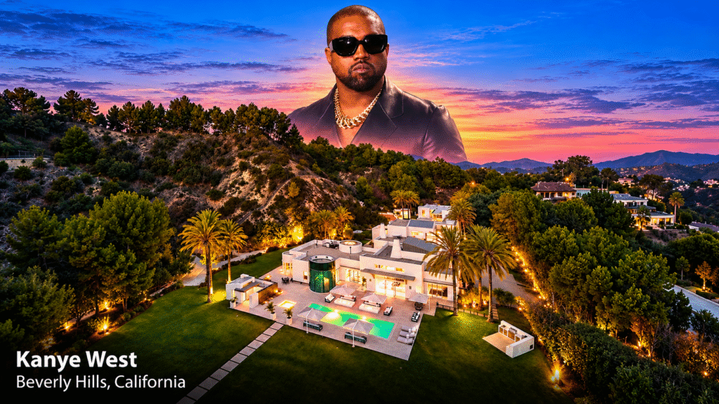 Kanye West Over Beverly Hills Estate