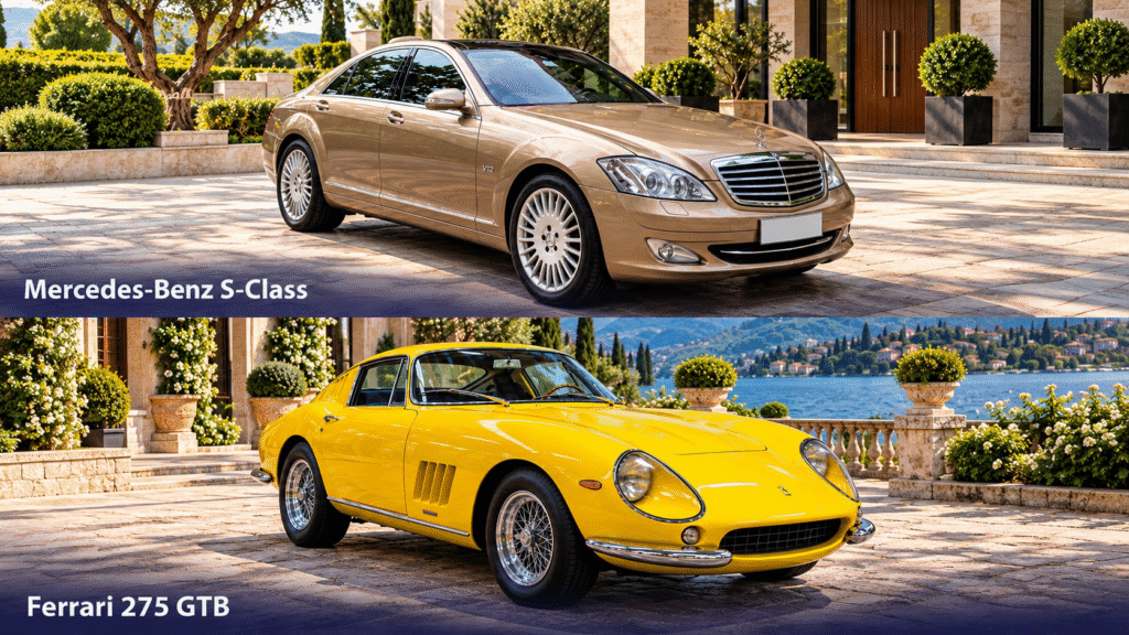 Luxury Cars at Sunlit Villas