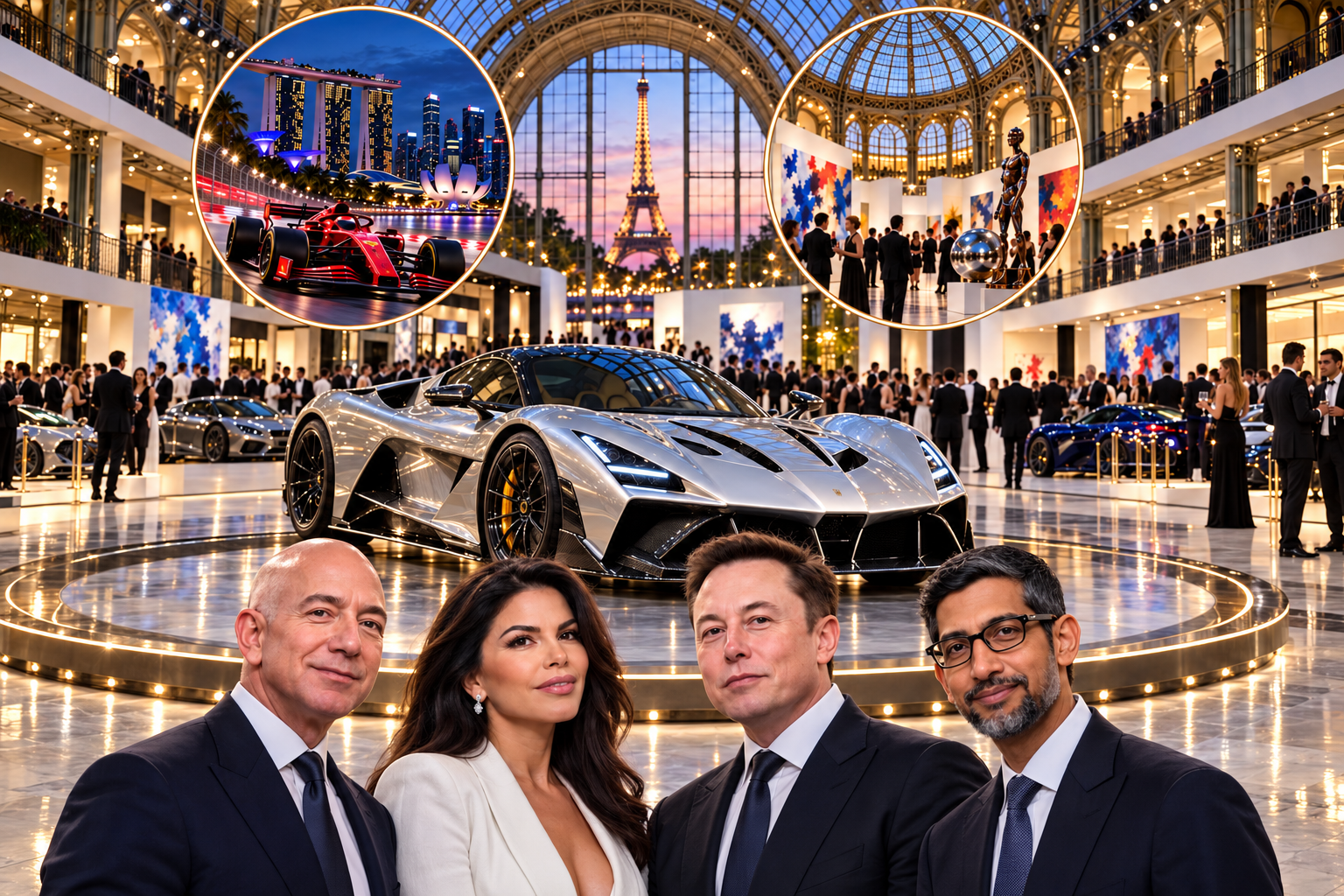 Luxury Gala Beneath the Eiffel Tower