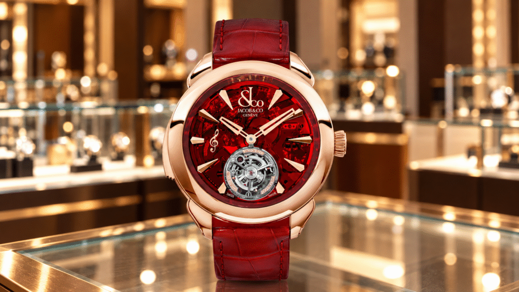 Luxury Red Skeleton Watch Boutique