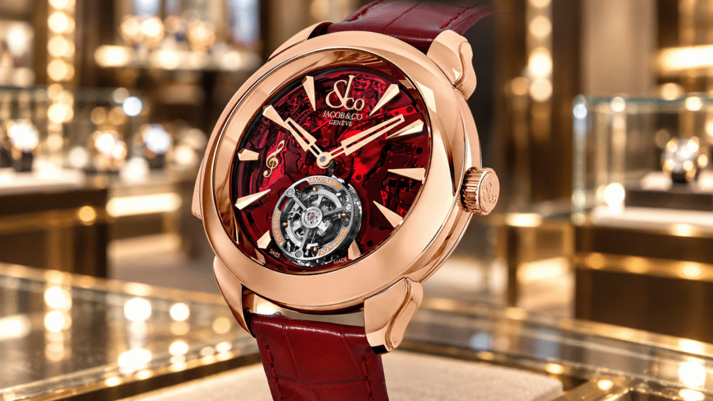 Opulent Rose Gold Tourbillon Watch