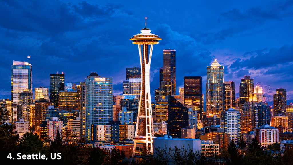 Seattle Skyline at Blue Hour