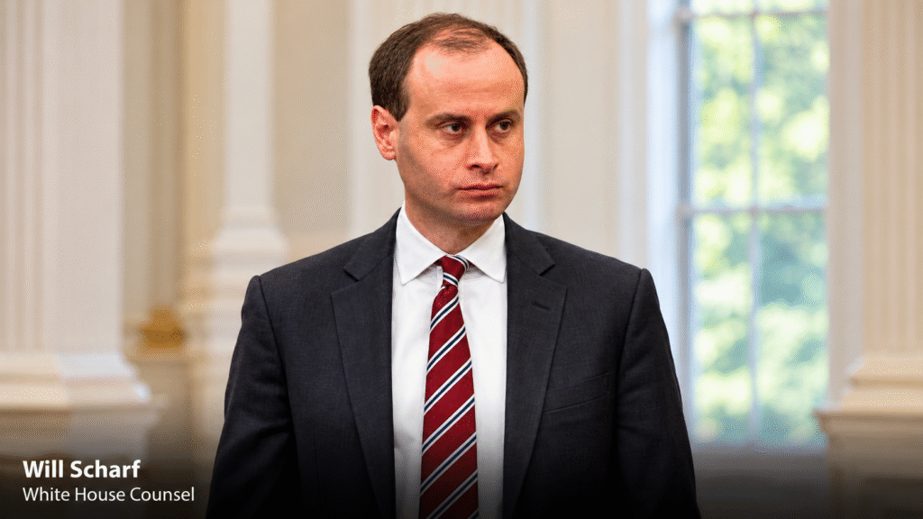 Will Scharf in the White House